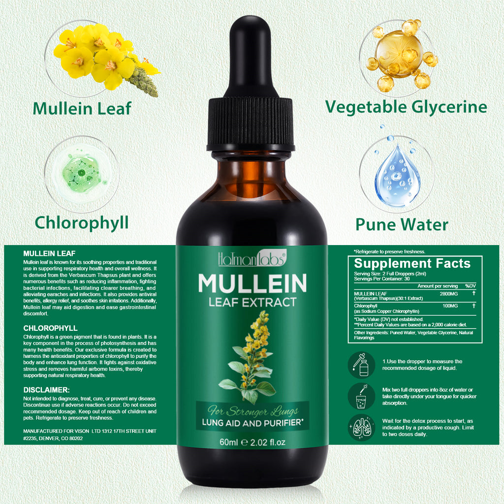 HatmanLabs® Mullein Extract Drops