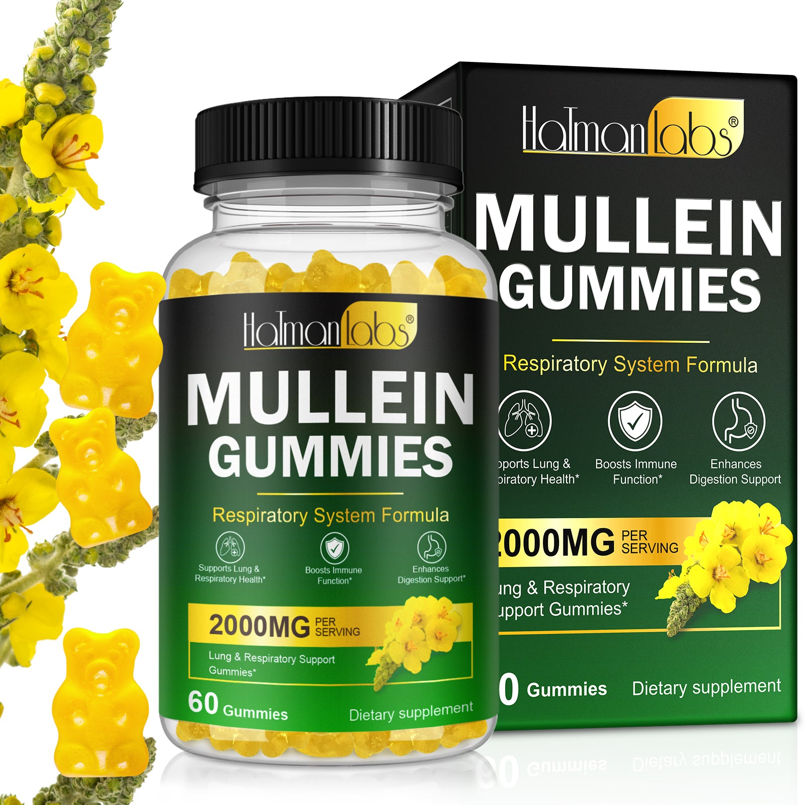 HatmanLabs® Mullein Gummies