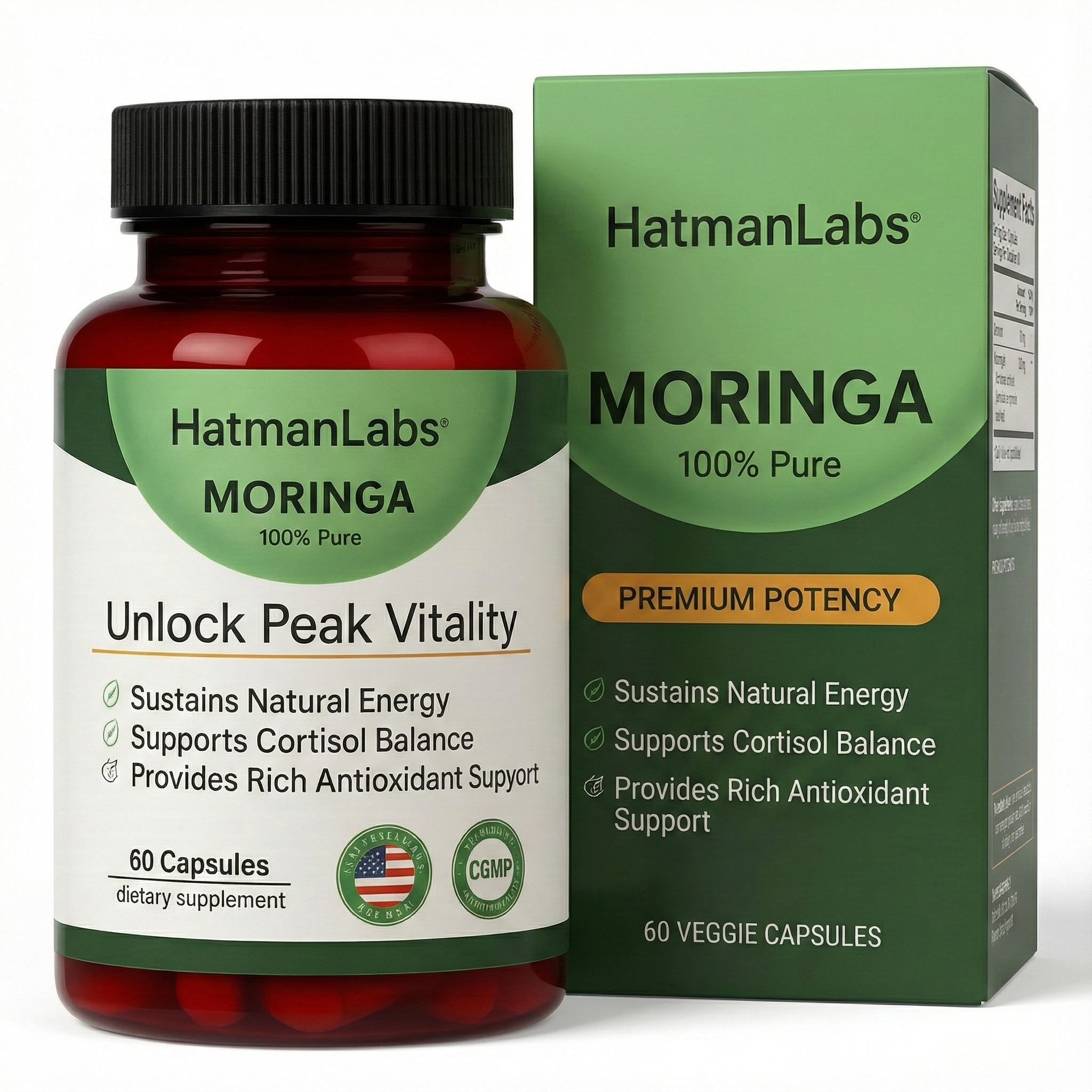 HatmanLabs® Moringa Capsules